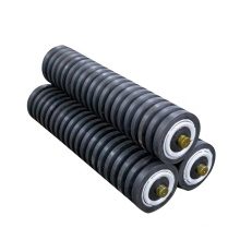 Conveyor buffer impact conveyor roller idler Rubber coated conveyor rollers